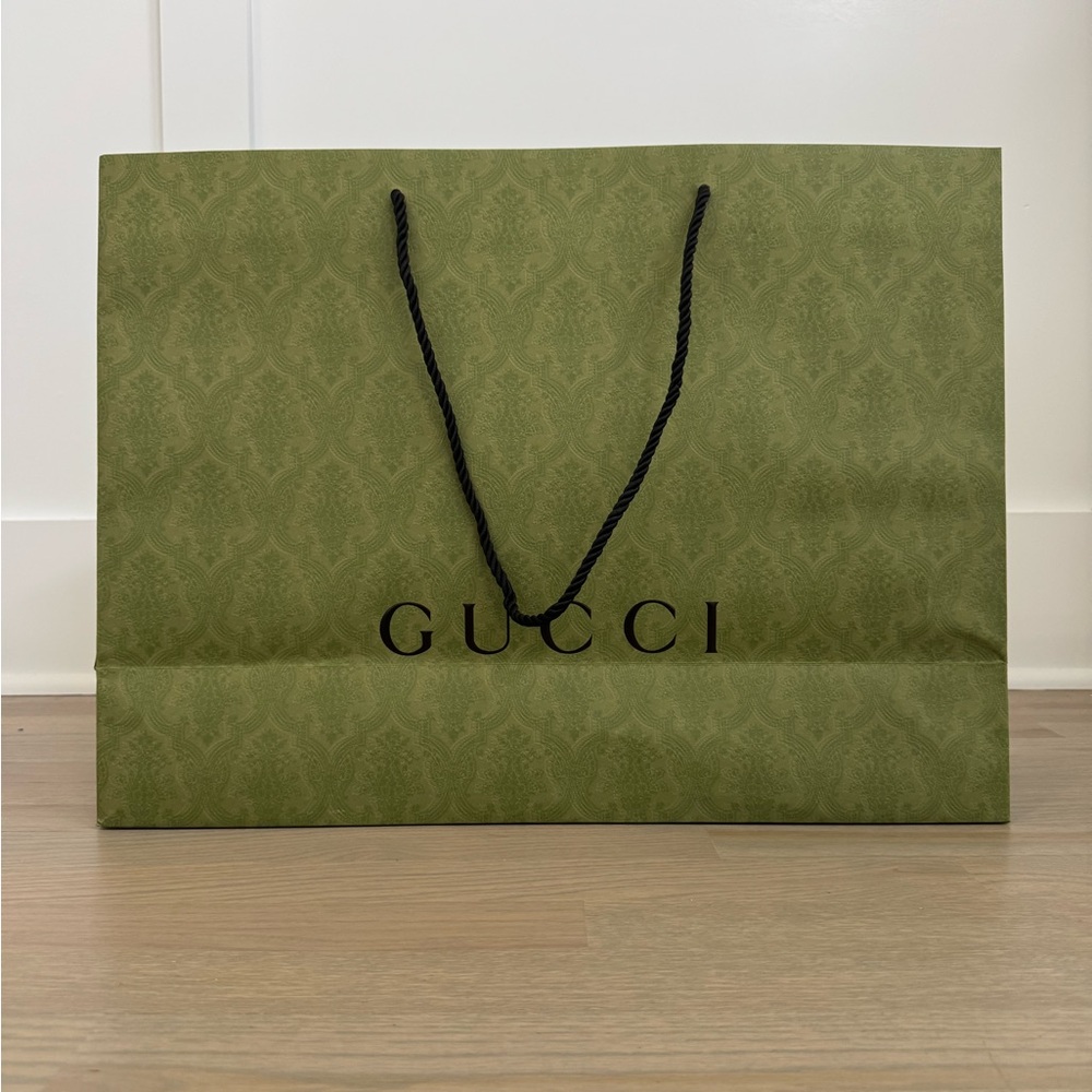 Gucci Green Shopping Bag